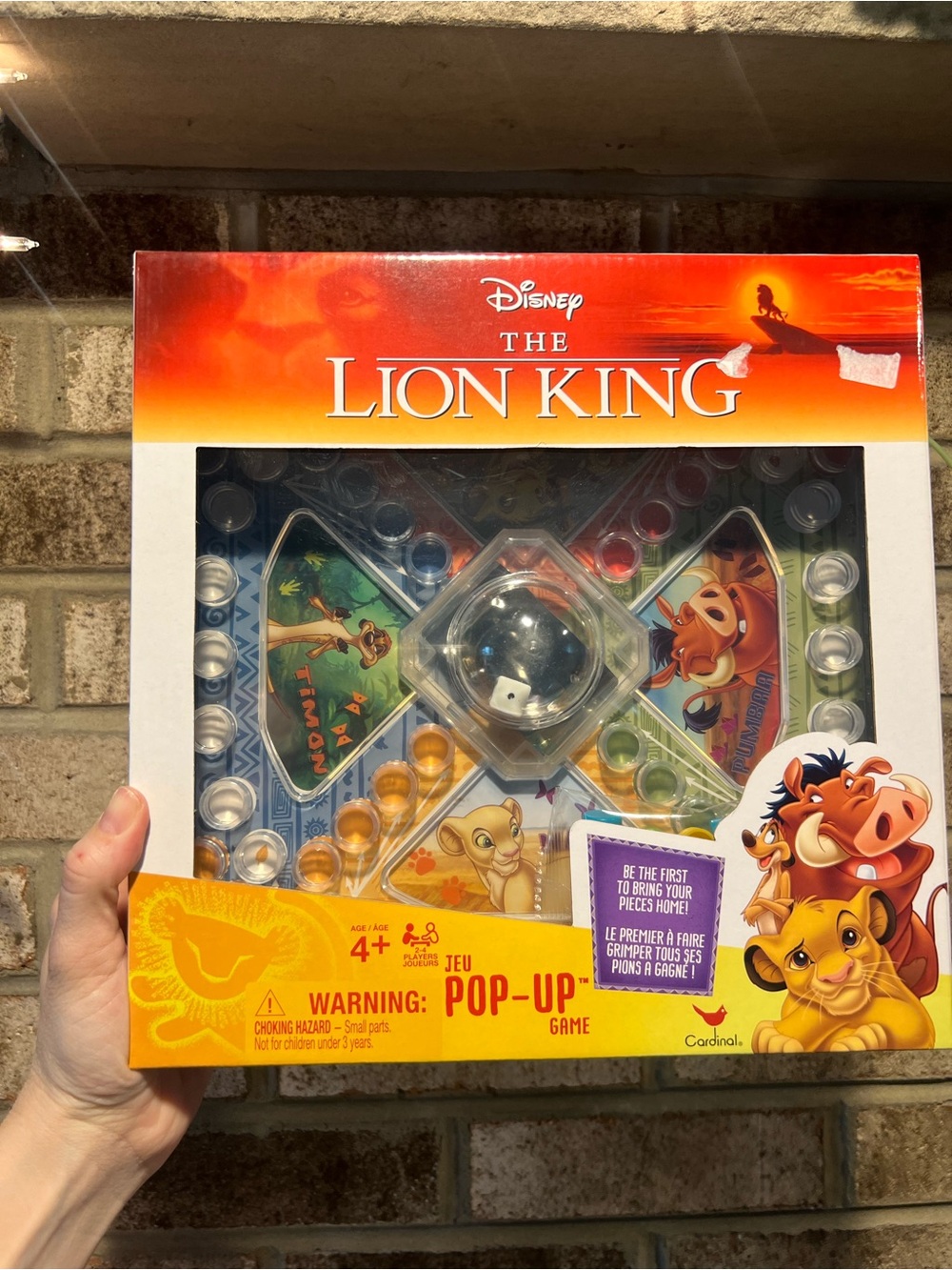 Disney The Lion King Pop-Up Board Game - Red, Orange, Yellow, Blue, Green